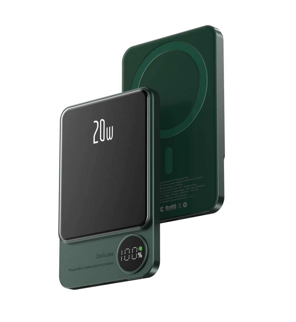 Alloy Magnetic Power Bank 10000mAh | Wireless Fast Charge MagSafe iPhone 11–15