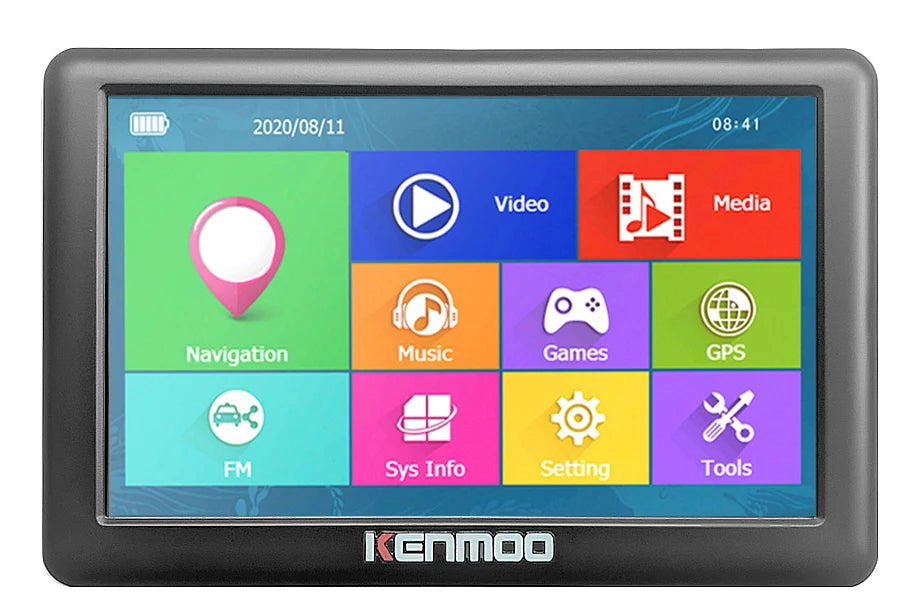 KKENMOO 5" HD GPS Car Navigator 2026 Maps | Europe Russia Free Lifetime Updates