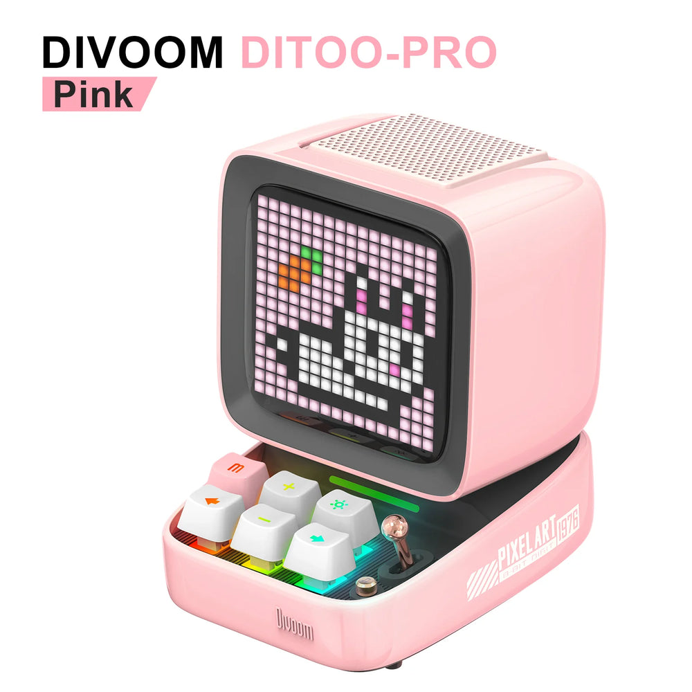 Divoom Ditoo-Pro Pixel Art Bluetooth Speaker | DIY LED Display Alarm Clock