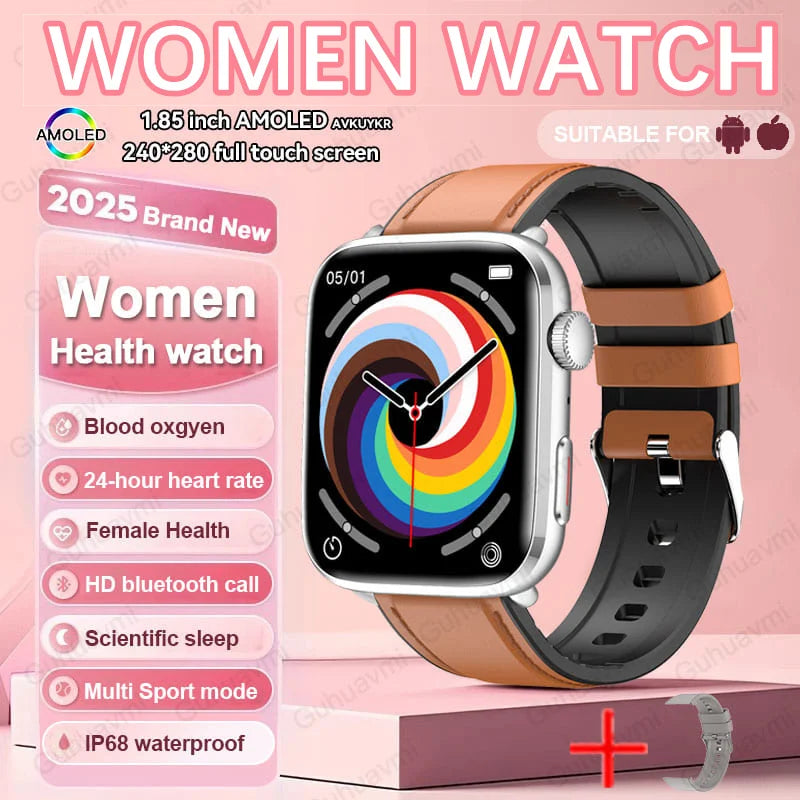 2025 AI Smart Diagnosis Watch HRV+PPG IP68 NFC | Blood Pressure Heart Rate Monitor