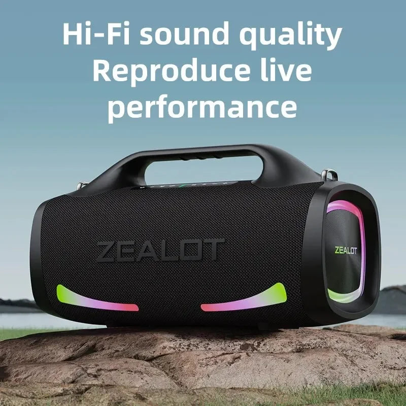 Zealot S79 Portable Party Speaker | Bluetooth 5.2 24-Hour Playtime Handle