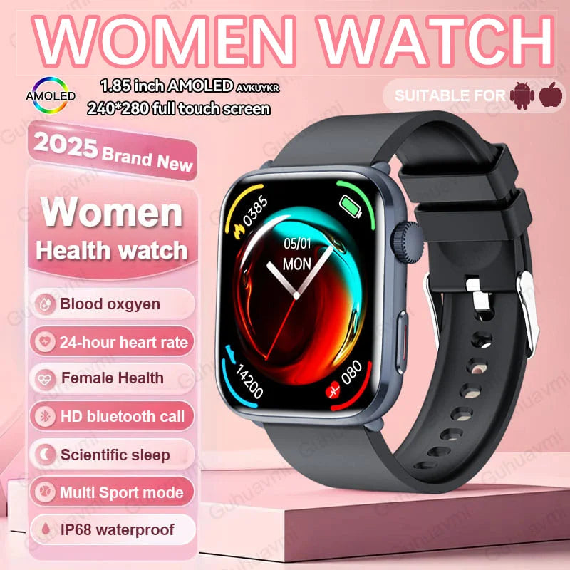 2025 AI Smart Diagnosis Watch HRV+PPG IP68 NFC | Blood Pressure Heart Rate Monitor