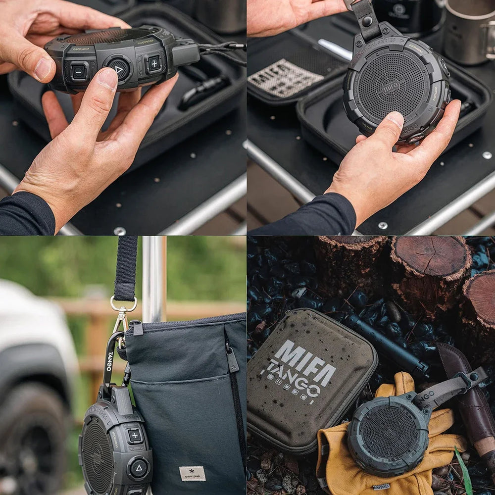 Mifa Tango Portable Bluetooth Speaker IP67 | Flashlight Shockproof 25H Bold Bass