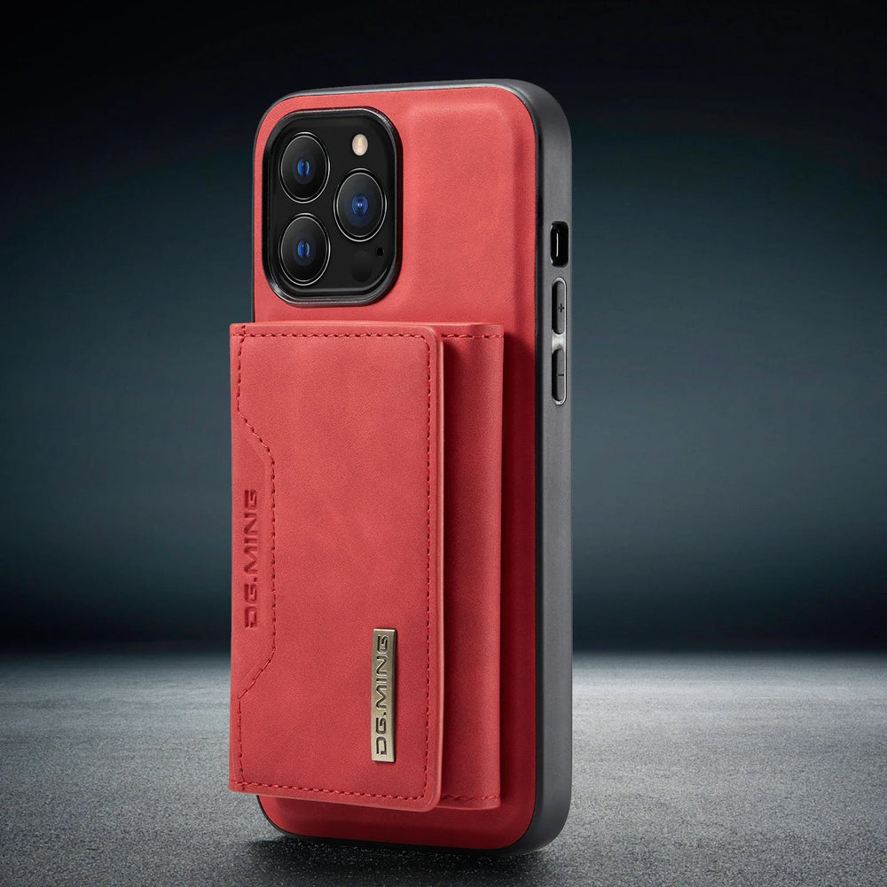HQBBRO 2-in-1 Magnetic Leather Case | iPhone 16 17 Pro Max 15 14 13 12 Wallet Cards